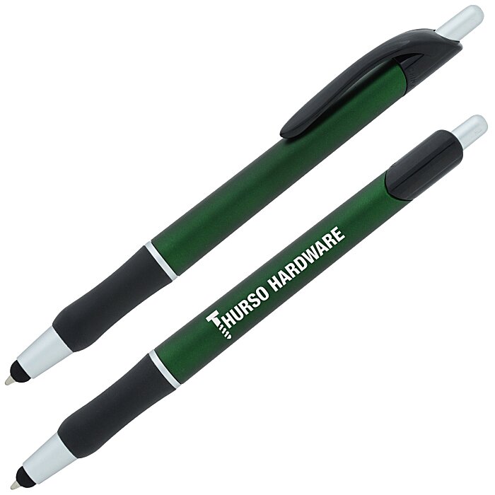 Bennington stylus pen with a sample logo on the barrel