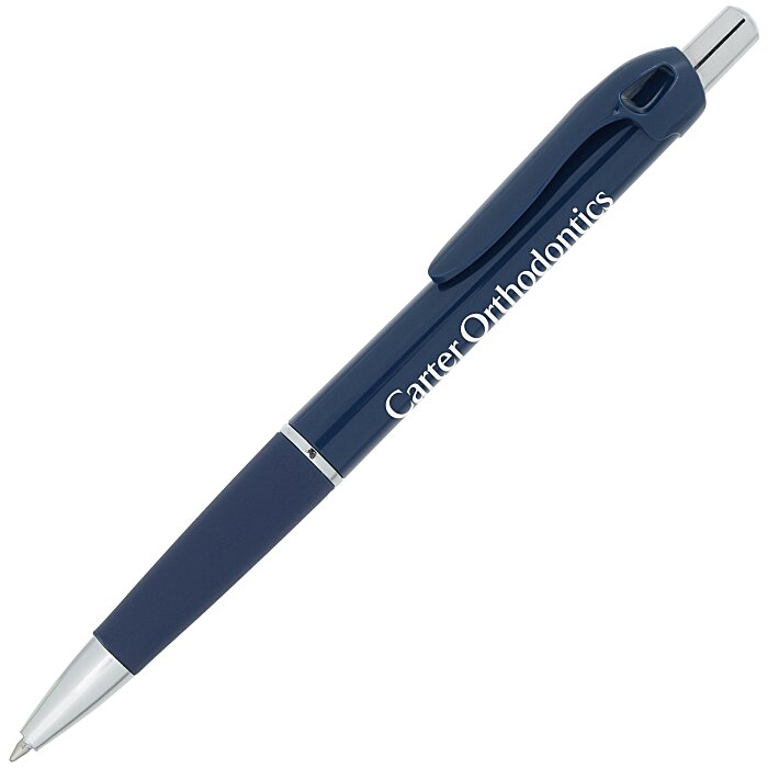 Daley pen in navy blue with a sample logo
